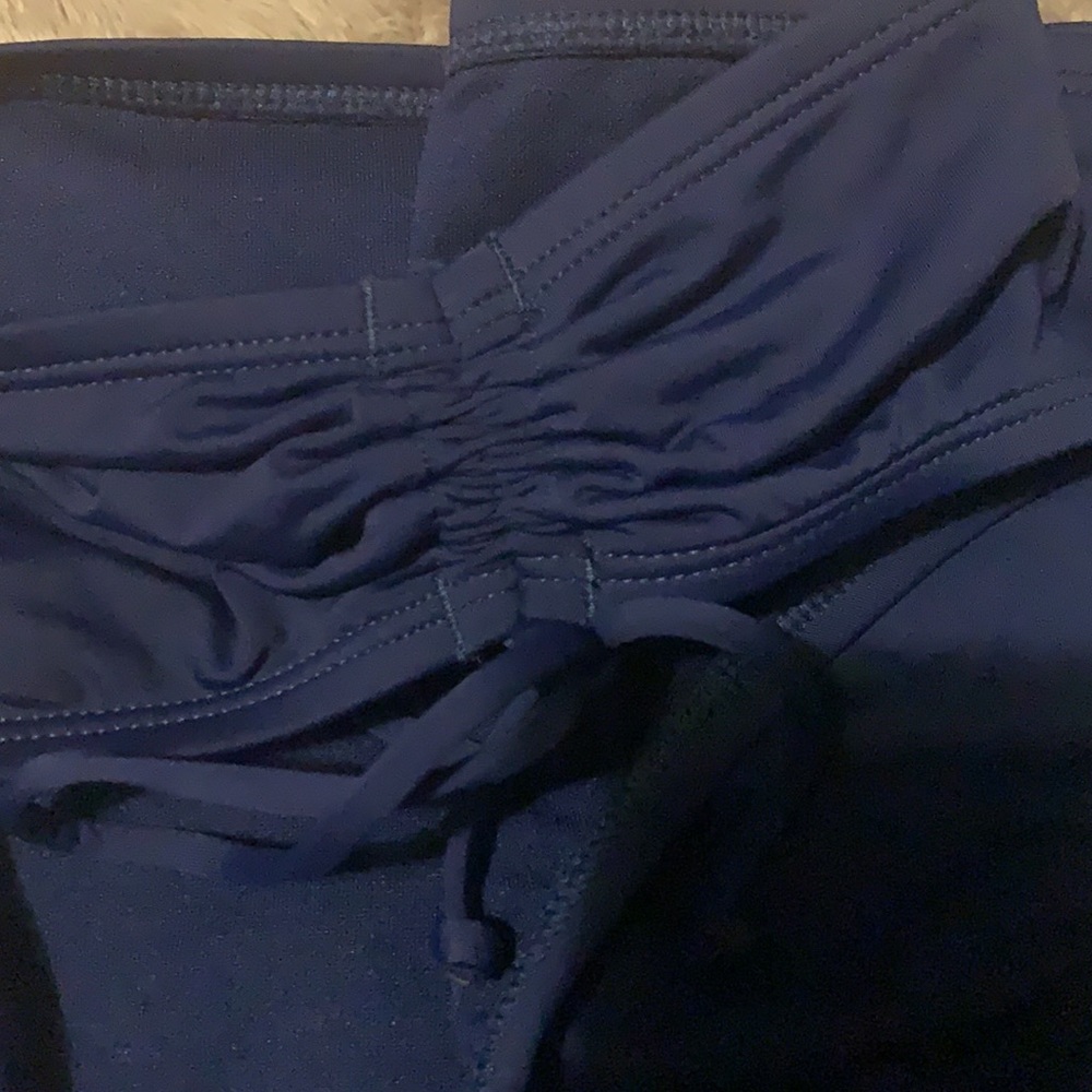 Navy Blue Ruched Tankini - Picture 7 of 10